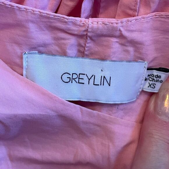 Greylin Adriana Poplin Midi Dress - Picture 4 of 5